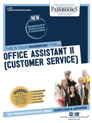 cover image of Office Assistant II (Customer Service)